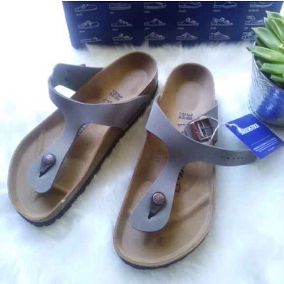 Birkenstock Gizeh Birko Flor Sandal Stone - Picture 3 of 8